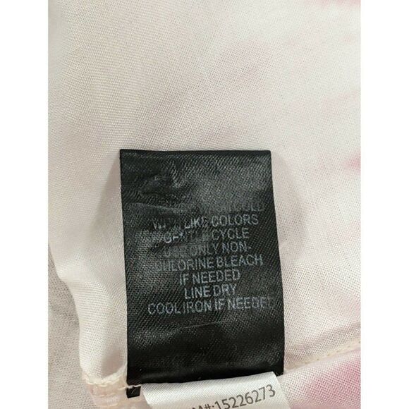 Torrid Womens Plus Size 1 Challis Tie Dye Mauve Button Front White NWT - Picture 8 of 11